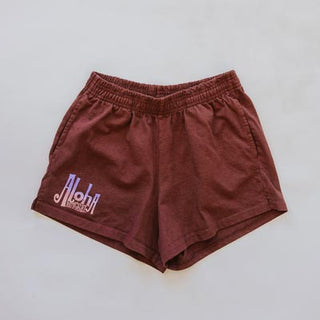 Wings Hawaii aloha shorts in brown - front 