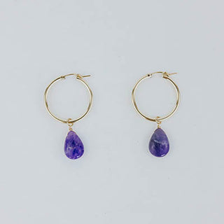Charm Hoops - Hackmanite