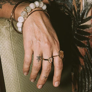Moonstone Embrace Ring