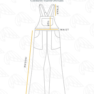 Corduroy Flared Overalls