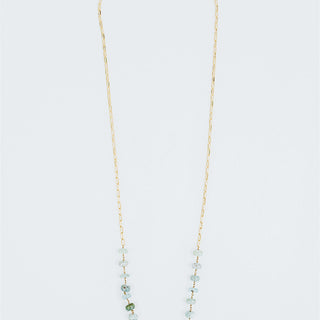 Beaded Aquamarine necklace