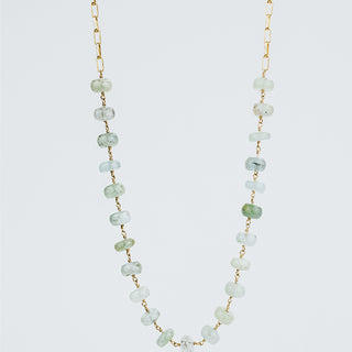 Beaded Aquamarine necklace