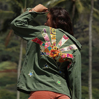 Vintage Sun + Moon Army Jacket
