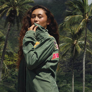 Vintage Sun + Moon Army Jacket