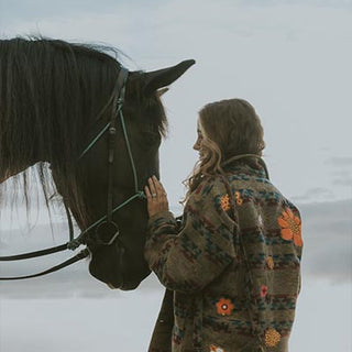 Aztec Army Jacket - Rainbow