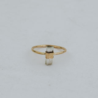 Banded Crystal Ring - Blue & Pink Tourmaline