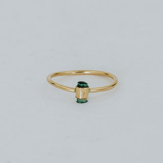 Banded Crystal Rings - Emerald