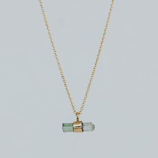 Banded Green Tourmaline Necklace