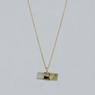 Banded Green Tourmaline Necklace