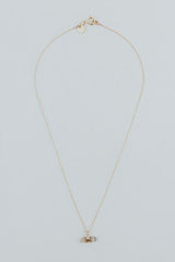 Wings Hawaii Banded Crystal Charm Necklaces imperial topaz 14k gold fill  thumbnail