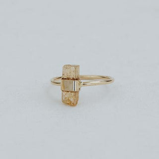 Banded Crystal Ring - Imperial Topaz