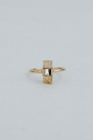 Banded Crystal Ring - Imperial Topaz