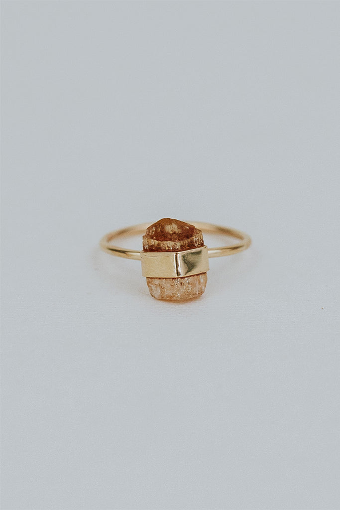 Wrapped Imperial Topaz Ring
