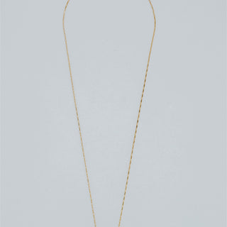 Medium Banded Crystal Charm Necklace - Black Tourmaline