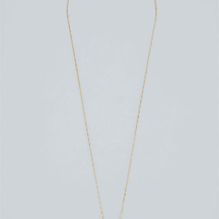 Medium Banded Crystal Charm Necklace - Black Tourmaline