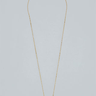 Medium Banded Crystal Charm Necklace - Black Tourmaline