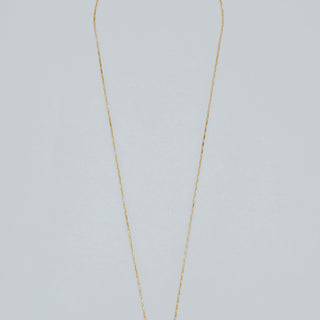 Medium Banded Crystal Charm Necklace - Black Tourmaline