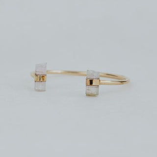 Banded Pink Tourmaline Cuff