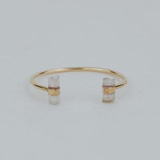 Banded Pink Tourmaline Cuff