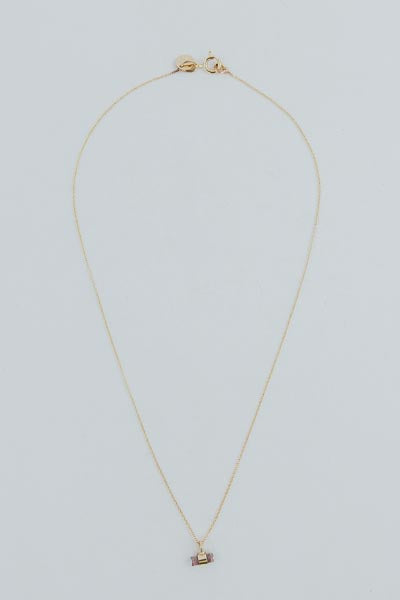 Wings Hawaii Banded Crystal Charm Necklaces imperial topaz 14k gold fill 