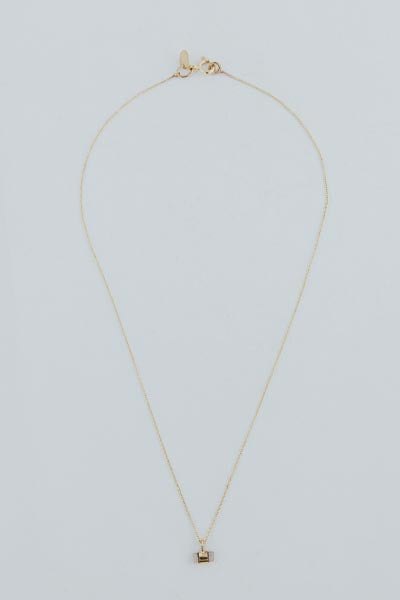 Wings Hawaii Banded Crystal Charm Necklaces pink tourmaline 14k gold fill 