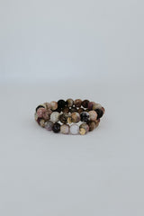 Stretchy Beaded Bracelet Large - Tourmaline thumbnail