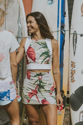 A-Line Mini - Aloha Begonia Barkcloth