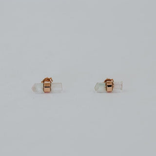 Banded tourmaline stud earrings