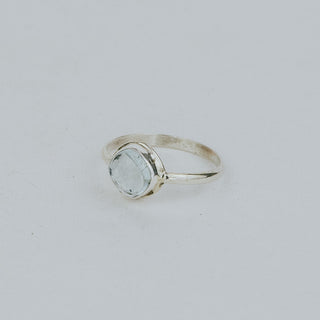 Bezel Set Ring - Aquamarine