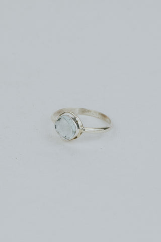 Bezel Set Ring - Aquamarine