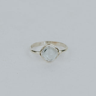 Bezel Set Ring - Aquamarine