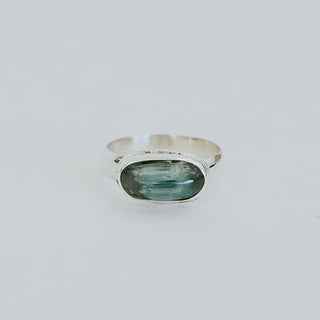 Wings Hawaii cats eye tourmaline ring in sterling silver size 7 