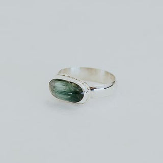 Wings Hawaii cats eye tourmaline ring in sterling silver size 7 