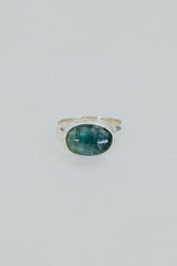Wings Hawaii blue cats eye tourmaline bezel-set ring in sterling silver thumbnail