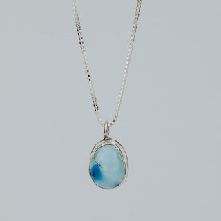 Bezel Set Necklace - Turquoise C
