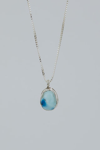 Bezel Set Necklace - Turquoise
