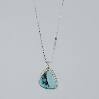 Bezel Set Necklace - Turquoise B