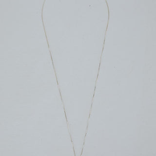 Turquoise in Sterling silver bezel set on chain necklace 
