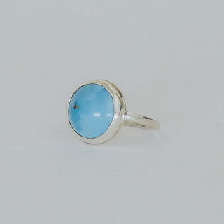 Bezel Set Turquoise sterling silver ring