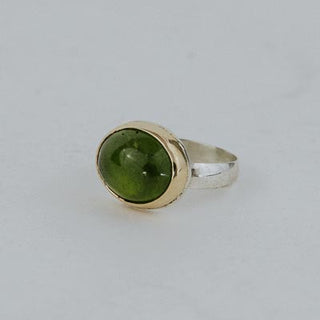 Crown Vesuvianite Garnet Ring - 14k