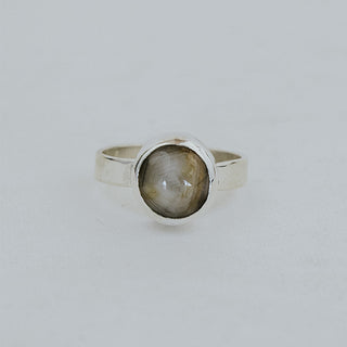 Sunbeam Slate Star Sapphire Ring