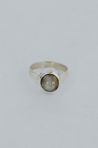 Sunbeam Slate Star Sapphire Ring
