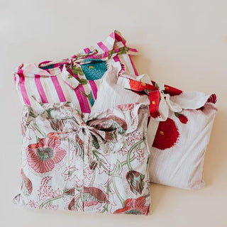 Block Print Pajama Sets - Short Sleeve