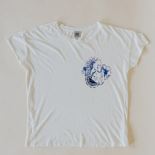 Blooming Heart Tee - Natural