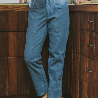 Retro Pocket Pants - Denim Twill