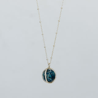 Crystal Sphere Necklace - Apatite