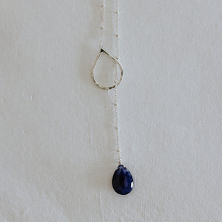 Lariat Necklace - Blue Sapphire