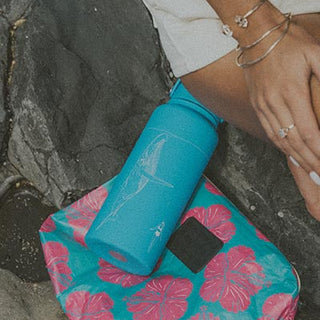 Whale Dance Water Bottle - Sky Blue