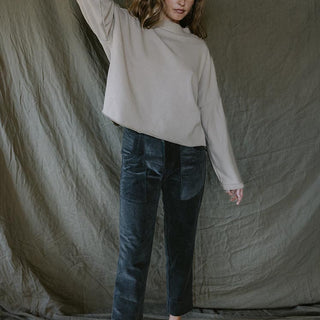 Boxy Long Sleeve Shirt - Sand