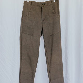 Retro Pocket Pants - Brown Twill